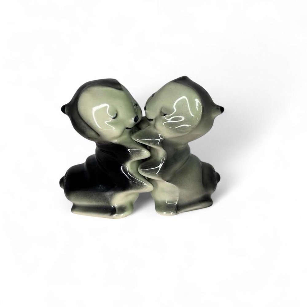 Vintage Bendl Love Bug Ceramic Hugging Caterpillar Shakers